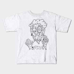 Sad melting uncle illustration Kids T-Shirt